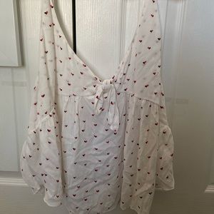 Free People heart top: Size Large